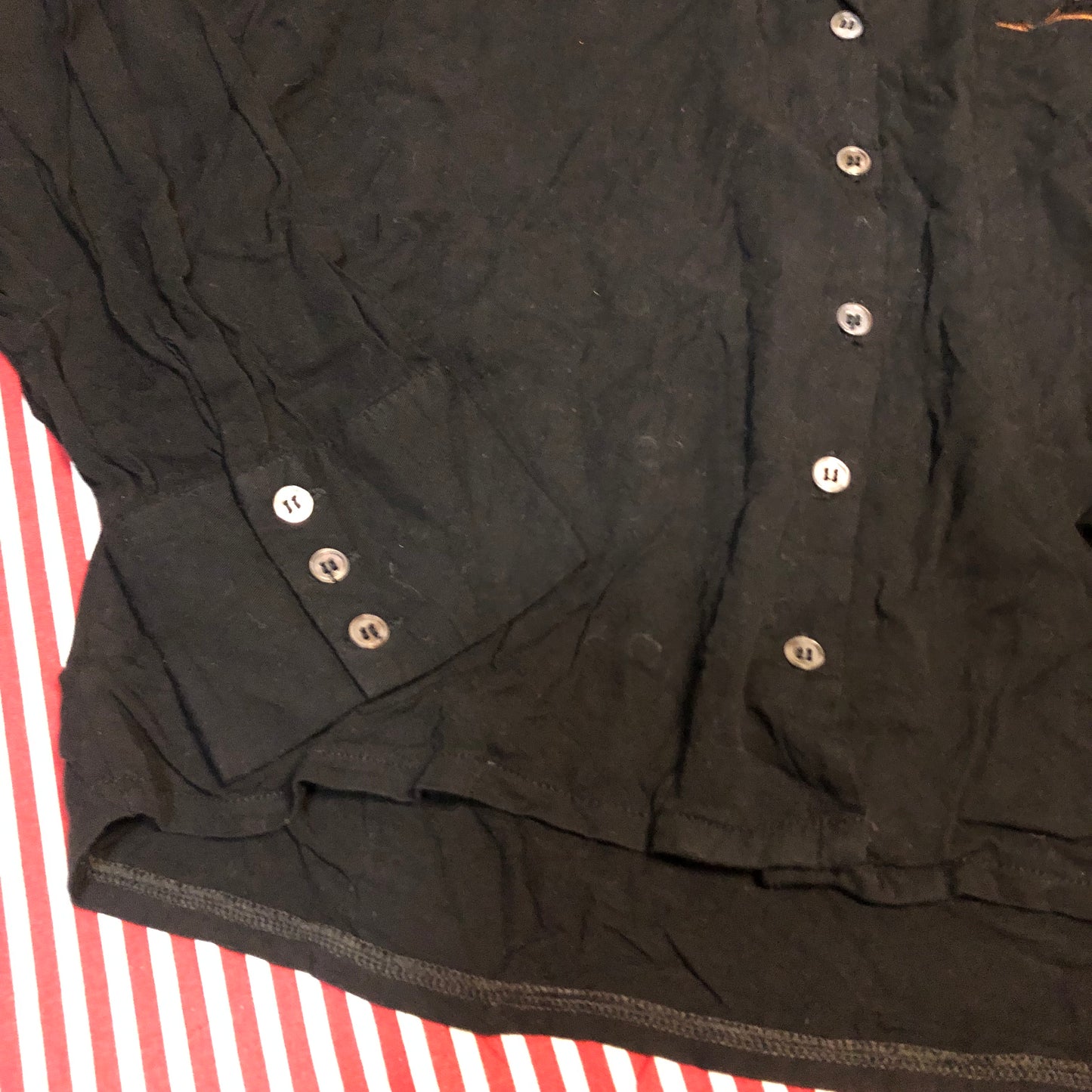 Clcamilo L/S 刺繍ボーリングシャツ