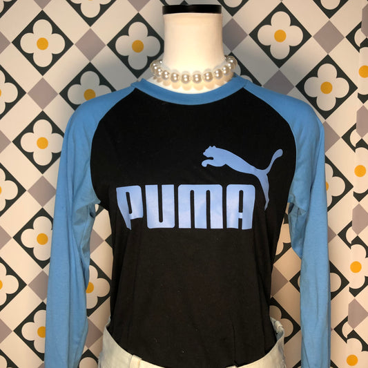 PUMA ロゴプリントラグランTシャツ